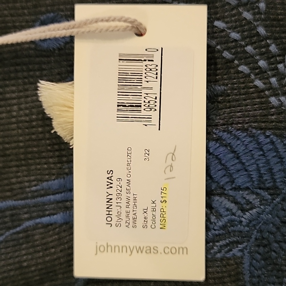 NEW Johnny Was long sleeve topu.